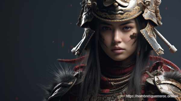 imagen de guerrera samurai