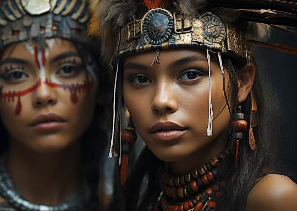 foto de mujer azteca